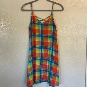 So colorful A-line dress